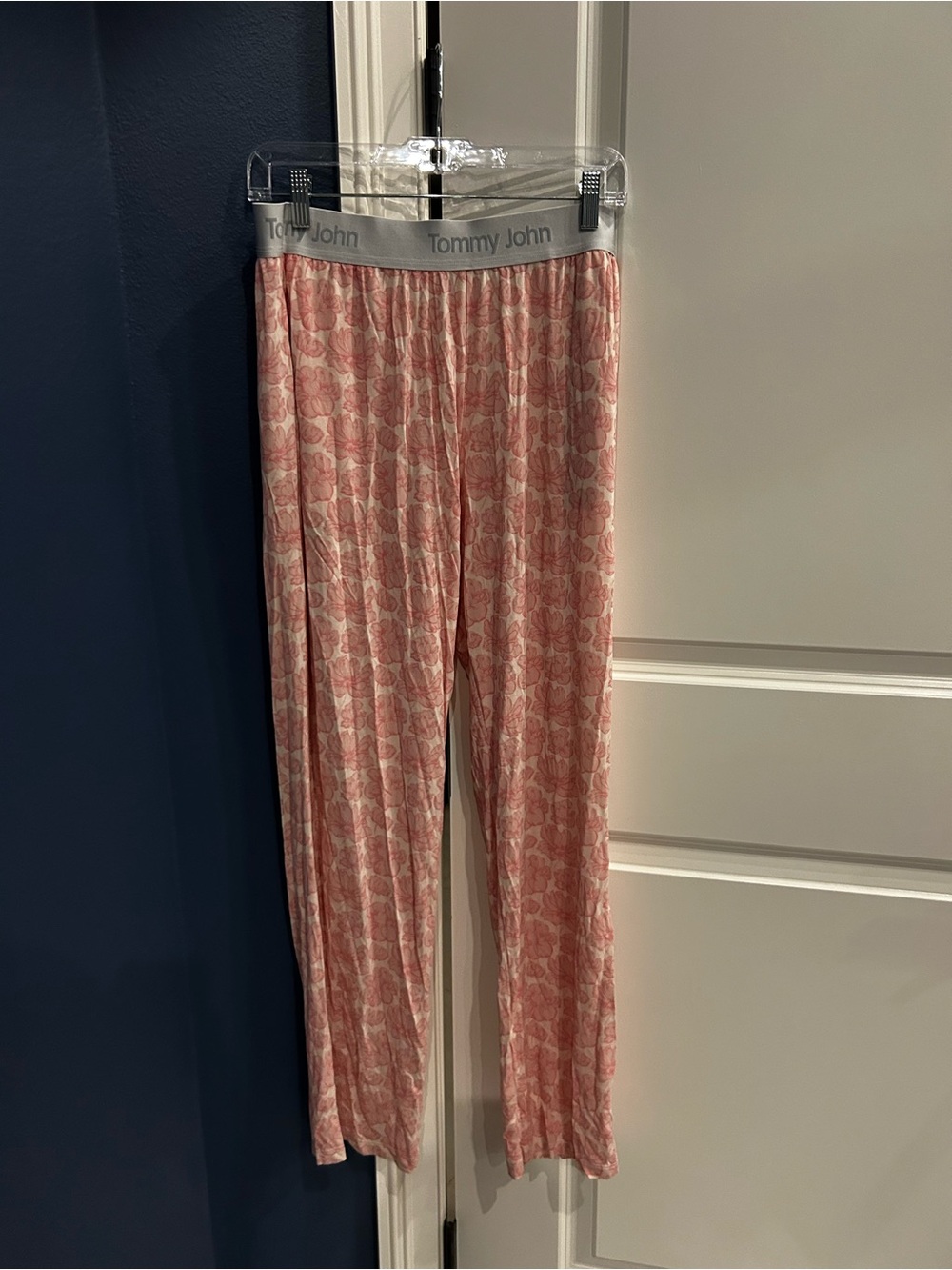 Tommy John Coral Pink Floral Lounge Leggings